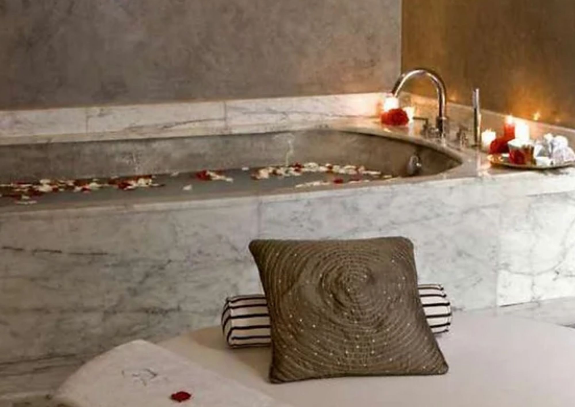 Traditional Moroccan Hammam — 700 MAD per person · approximately 1.5 hours · traditional savon noir treatment, exfoliation and relaxing deep-tissue massage · additional treatments may be available