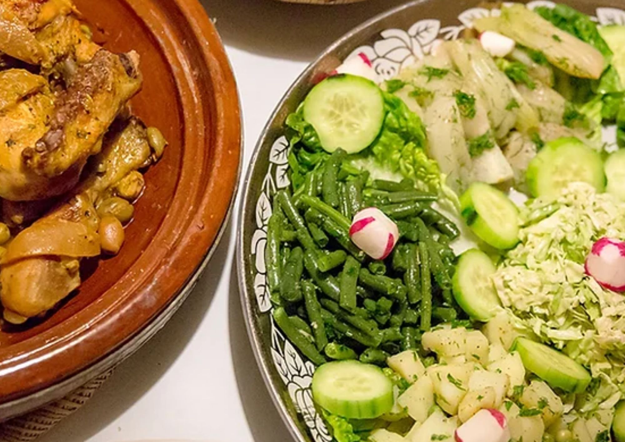 Home-Cooked Moroccan Feast at Your Holiday House — from 300 MAD per person · traditional Moroccan home cooking prepared by Amina · enjoy dinner at your own house