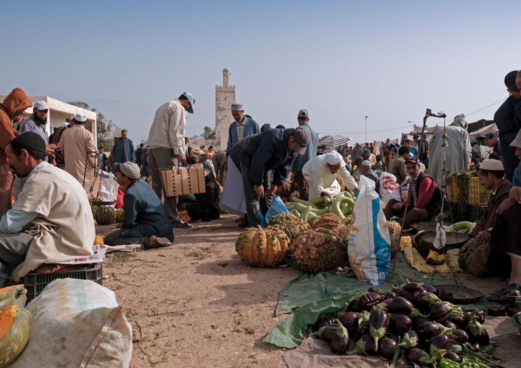 Traditional Berber Souk & Local Market — current price confirmed on enquiry · morning market beyond Essaouira · breakfast, mint tea, transport and guide included · taxi-only option also possible