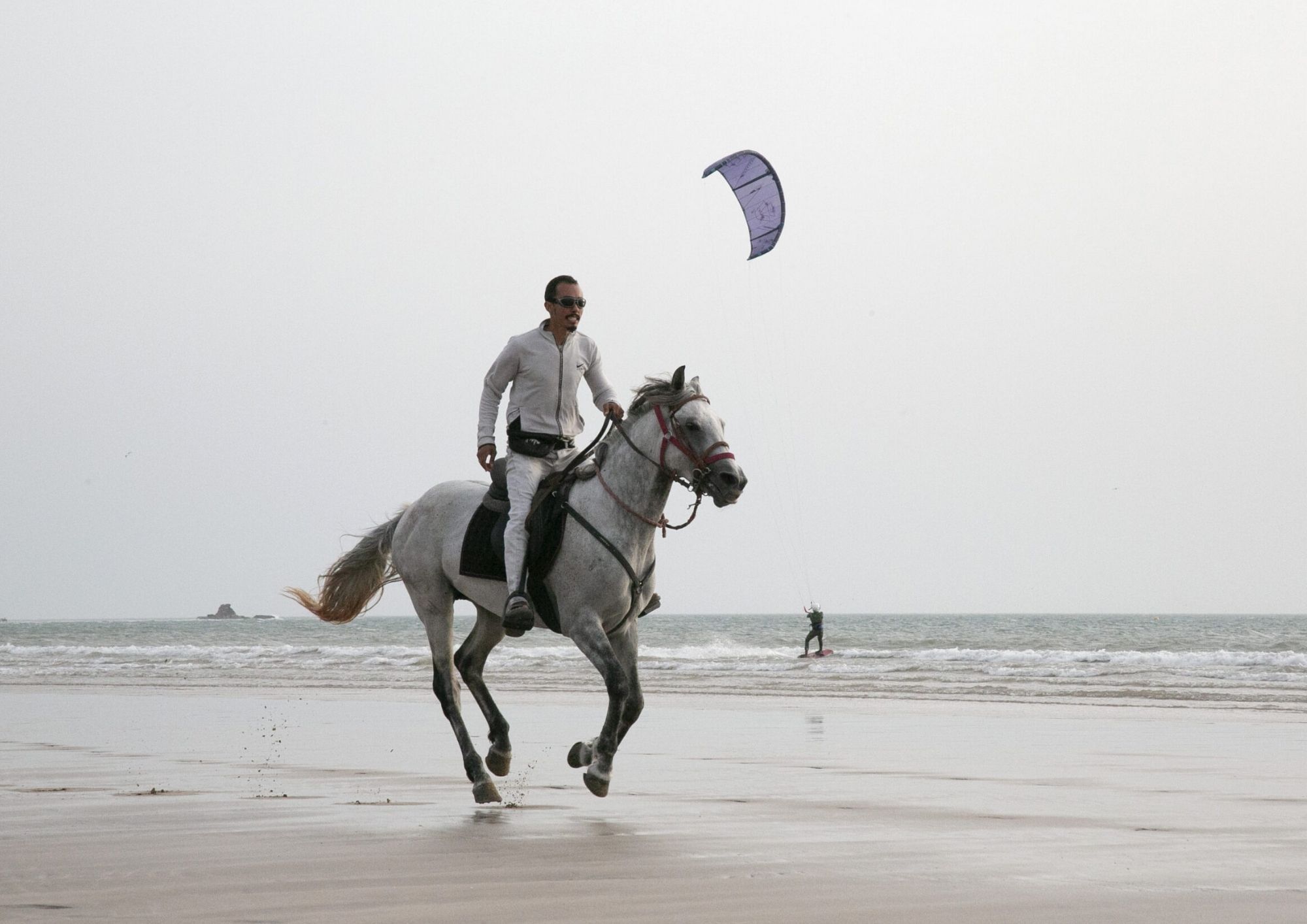 Horse Riding — 200 MAD for 1 hour · 300 MAD for 2 hours · ride along the beach or through the surrounding landscape · options matched to your group